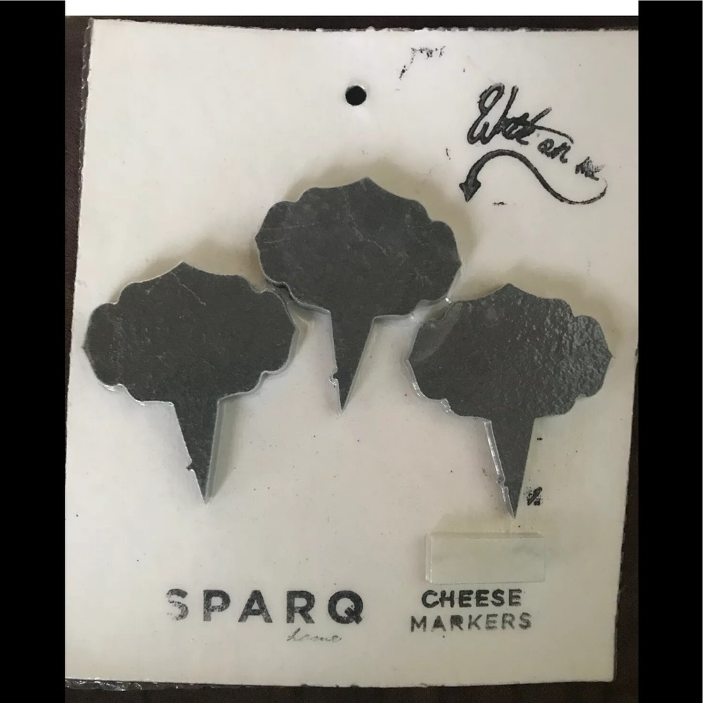 Sparq Home Cheese Markers - 3 Slate Series